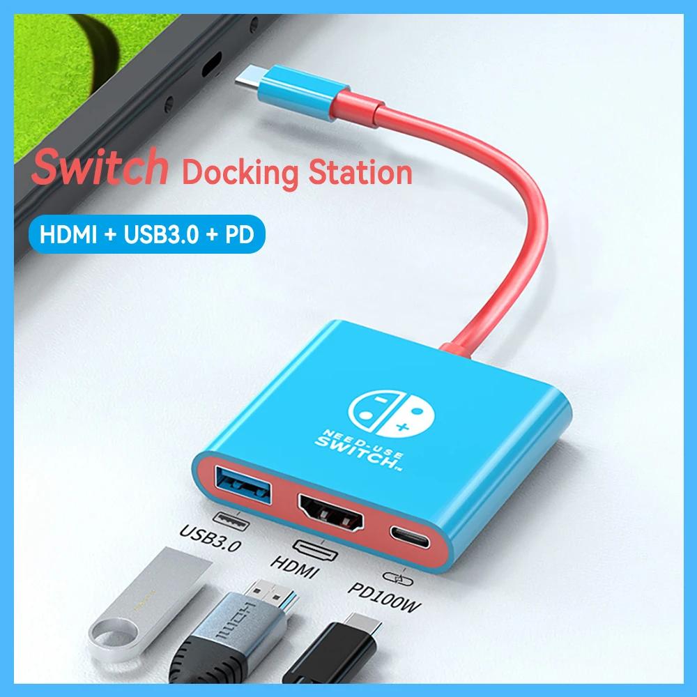 ޴ USB-C CŸ HDMI ȣȯ PD, USB  USB-C ŷ ̼, ġ ,  ƮϿ, 3 in 1, 4K, 30HZ, 1080, 60Hz